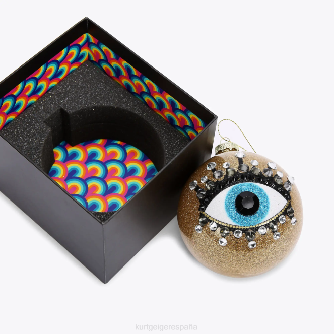 Kurt Geiger mujer adorno navideño del ojo de londres 2LPR519 | accesorios oro